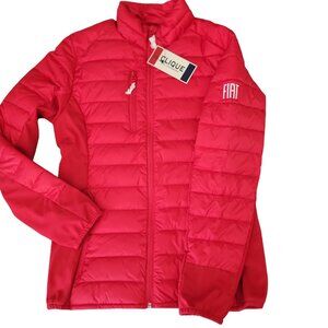Genuine Fiat Rosso Red Puffy Jacket Clique Insulated Women's Med No Longer Made